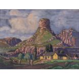 Jacobus Hendrik Pierneef (South African 1886 - 1957) LANDSCAPE - EASTERN FREE STATE