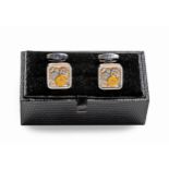A PAIR OF HAWES AND CURTIS CUFFLINKS