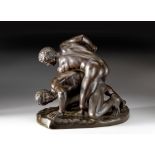 THE WRESTLERS': MID 19TH CENTURY