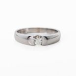 A DIAMOND SOLITAIRE RING