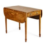 A GEORGE III STYLE MAHOGANY PEMBROKE TABLE