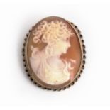 A CAMEO BROOCH/PENDANT