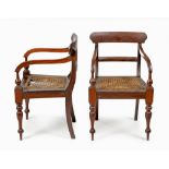 A PAIR OF CAPE STINKWOOD REGENCY ARMCHAIRS, 19TH CENTURY