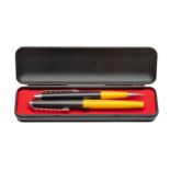 A MONT BLANC CARRERA PEN AND PENCIL SET