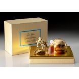 ESTEE LAUDER "PRIVATE COLLECTION" ROYAL SPHERE KEEPSAKE BOX WITH PERFUME FLACON, 1984
