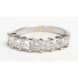 A DIAMOND HALF-ETERNITY RING