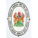 A CONSULAR GENERAL UNION OF SOUTH AFRICA WALL PLAQUE
