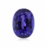 AN OVAL TANZANITE 1,51 CARATS