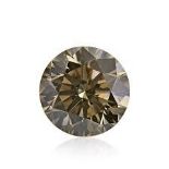 A ROUND BRILLIANT-CUT DIAMOND BROWNISH 1,10 CARATS