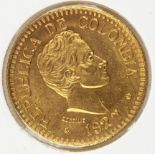 COLUMBIA 1927 2 1/2 PESOS