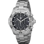 A GENTLEMAN'S TAG HEUER AQUARACER CHRONOGRAPH WRISTWATCH