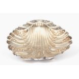 LATE VICTORIAN SILVER SHELL-SHAPED DISH