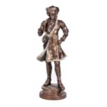 A BRONZE STATUE OF A NOBLEMAN, LATE 19TH/EARLY 20TH CENTURY