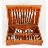 A CANTEEN OF SILVER FLATWARE