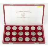 A FULL SET OF THE CROWNS OF SOUTH AFRICA SILVER COLLECTION 1947-1964