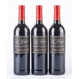 THREE BOTTLES OF LE RICHE CABERNET SAUVIGNON