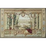 A FRENCH TAPESTRY. LATE 19TH./ EARLY 2OTH CENTURY