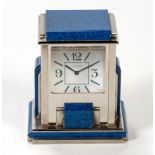 A CARTIER PRISM MYSTERY TABLE CLOCK