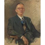 Dorothy Moss Kay (South Africa 1886 - 1964) POTRAIT OF CLIFFORD PAYNE, MAYOR OF PE 1941-1945