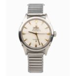 A STAINLESS-STEEL WRISTWATCH, OMEGA CONSTELLATION