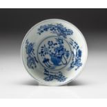 A CHINESE SKY-BLUE SGRAFFITO GROUND FAMILLE ROSE "MEDALLION" BOWL, LATE QING DYNASTY, EARLY 20TH CEN