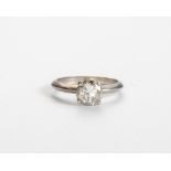 A DIAMOND SOLITAIRE RING