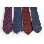 A GROUP OF VINTAGE GUCCI SILK TIES