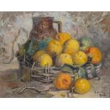 Beatrice Hazell (South African 1864 - 1946) STILL LIFE WITH FRUIT