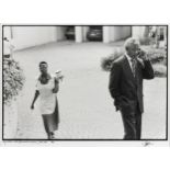 George Hallett (South African 1942 - 2020) MANDELA AND DOMESTIC WORKER