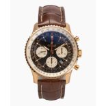 A GOLD WRISTWATCH, BREITLING NAVITIMER