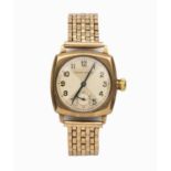 A GOLD WRISTWATCH, ROLEX OYSTER CUSHION