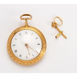 A BARRAUD 22CT GOLD PAIR CASED POCKET WATCH, THE CASE MARKED HPC, LONDON, 1787