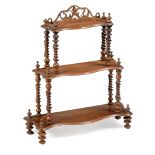 A VICTORIAN MAHOGANY WHATNOT