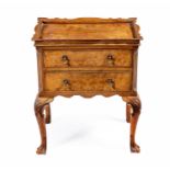 A WALNUT BEDSIDE CABINET, 19TH CENTURY