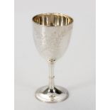 A VICTORIAN SILVER GOBLET, ATKIN BROTHERS, SHEFFIELD, 1884