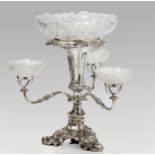 AN OLD SHEFFIELD ELECTROPLATED EPERGNE