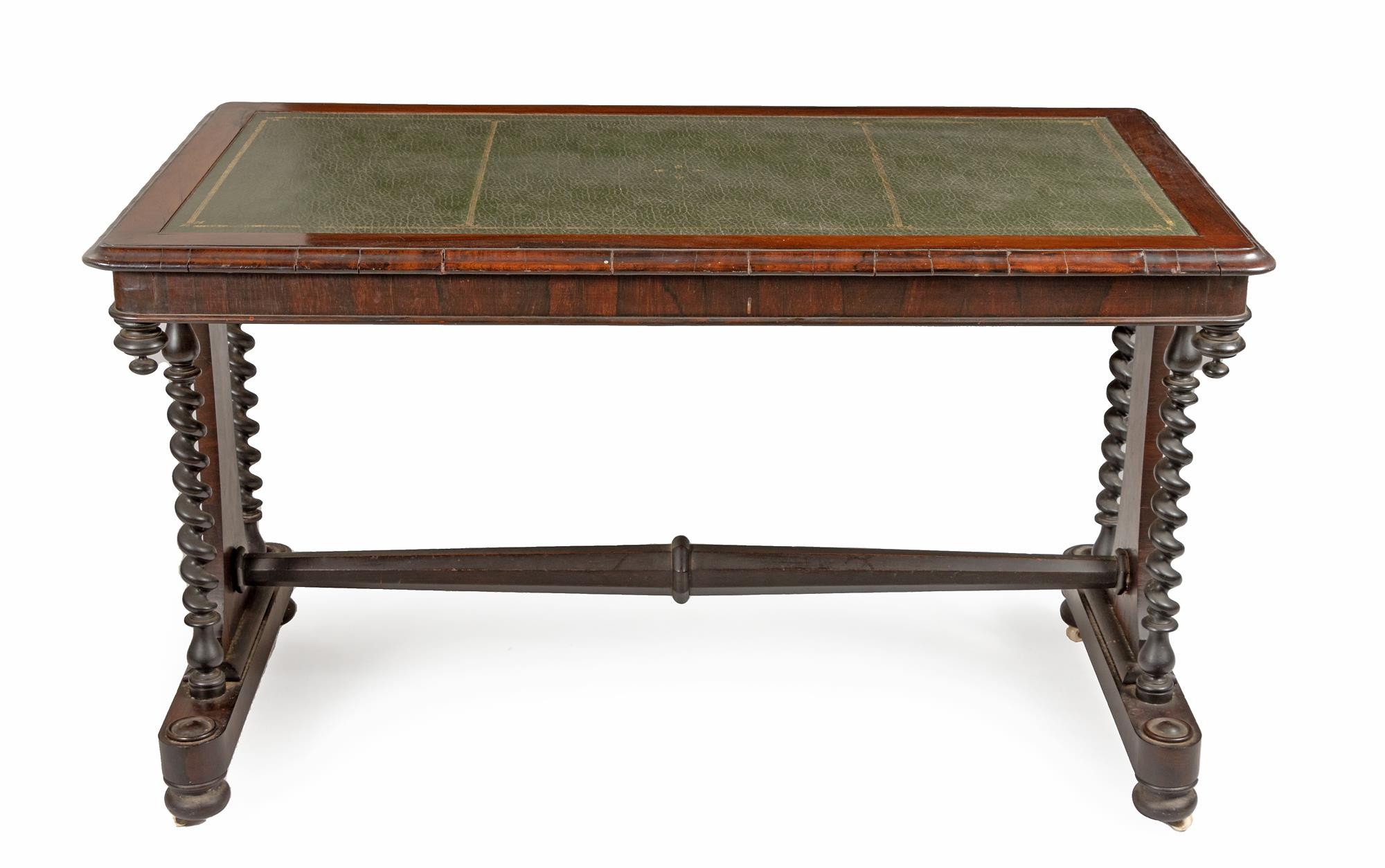 A VICTORIAN ROSEWOOD WRITING TABLE