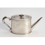 A VICTORIAN SILVER TEAPOT, THOMAS SMILY, LONDON, 1866