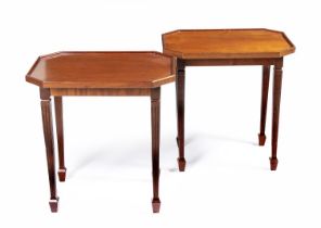 A PAIR OF GEORGE III STYLE MAHOGANY SIDE TABLES, LATE 20TH CENTURY