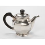 A SILVER TEAPOT, INDISTINCT MARK, IMPRESSED 800