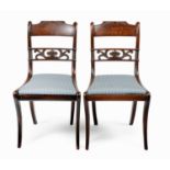 A PAIR OF REGENCY MAHOGANY SIDE CHAIRS