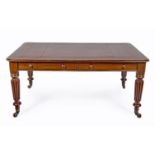 A WILLIAM IV MAHOGANY WRITING TABLE