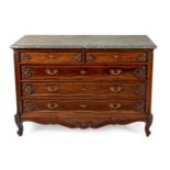 A MAHOGANY CHEST OF DRAWERS, LATE 19TH/EARLY 20TH CENTURY