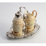 AN ELECTROPLATED CRUET