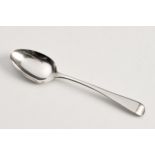 A GEORGE III SILVER OLD ENGLISH PATTERN TEASPOON, CHARLES SAFFELL, LONDON, 1794