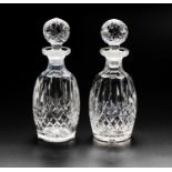 A PAIR OF WATERFORD 'LISMORE' CONNOISSEUR ROUNDED DECANTERS