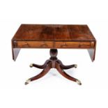 A WILLIAM IV MAHOGANY SOFA TABLE