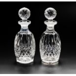 A PAIR OF WATERFORD 'LISMORE' CONNOISSEUR ROUNDED DECANTERS