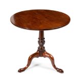 A GEORGE III MAHOGANY TRIPOD TABLE