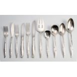 AN ELECTROPLATED CUTLERY SET